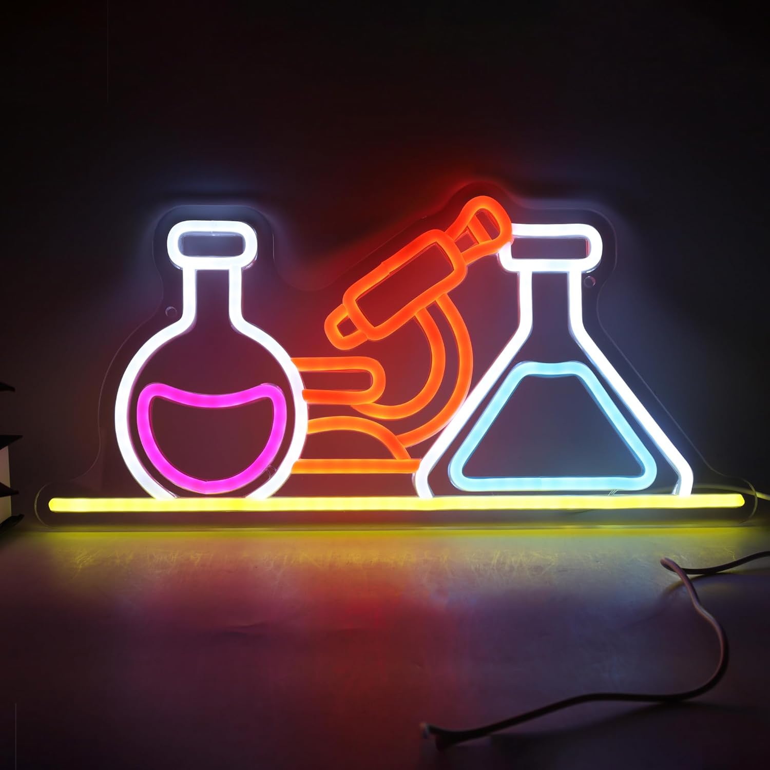 Neonowy znak laboratoryjny, za – Medical Lab Study recenzja i cena